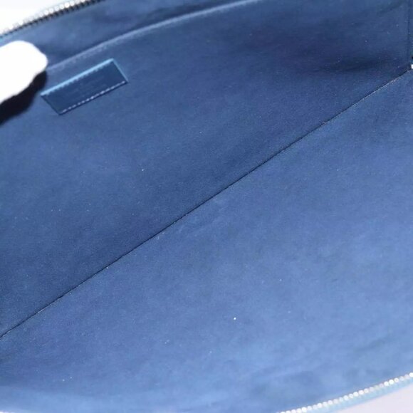 LOUIS VUITTON Epi Pochette Jules GM Clutch Bag Blue - Picture 10 of 16